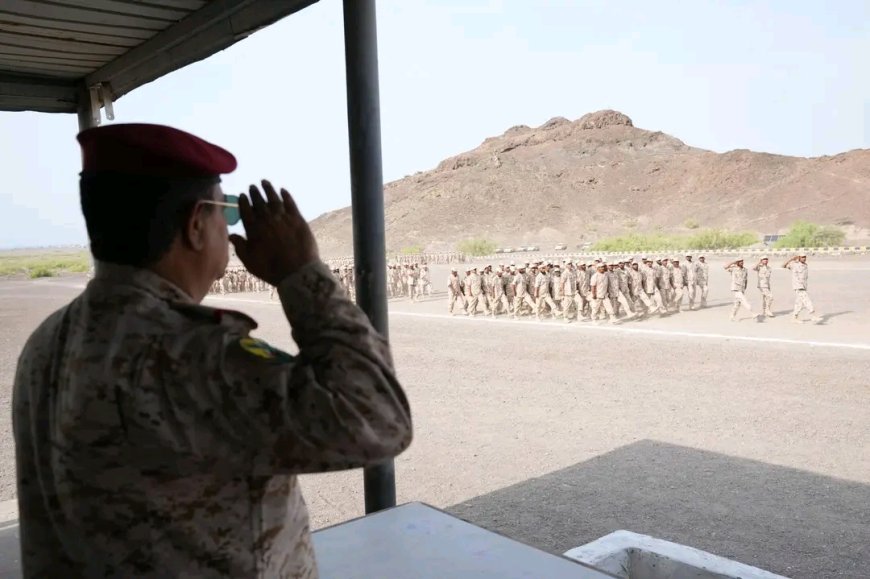وزير الدفاع يشيد بجاهزية اللواء الثالث حزم في محور المندب