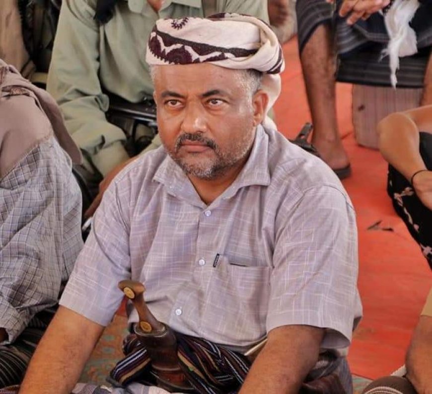 رئيس فرع المؤتمر الشعبي العام الجنوبي محافظة أبين يهنئ الشيخ احمد محمد ناصر النخعي بتعيينه مستشاراً لوزير الداخلية