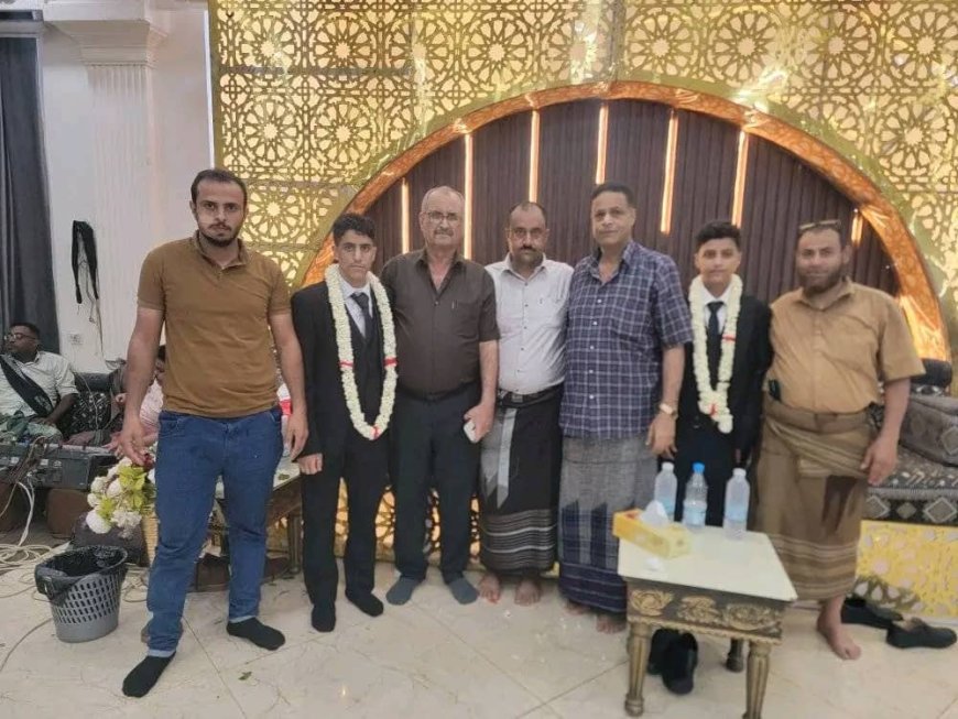 عدن تشهد حفل زفاف مهيب لأبناء الشيخ بكر الشاعري وسط حضور لافت من قيادات الدولة والمجتمع