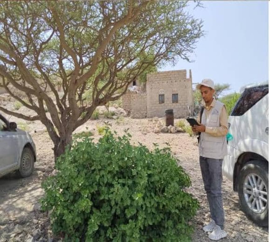 باحثو مكتب الإحصاء بلحج يواصلون المسح الميداني لميزانية الأسرة في طور الباحة