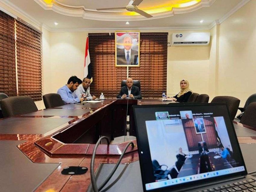الشرجبي يبحث مع السفيرة الهولندية ومسؤولي البنك الدولي تعزيز الشراكة في قطاع المياه والتحضير لمؤتمر عدن للمناخ 2026