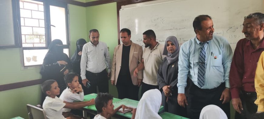 الوكيل الشوذبي يتفقد طلاب ذوي الاحتياجات الخاصة بالبريقة