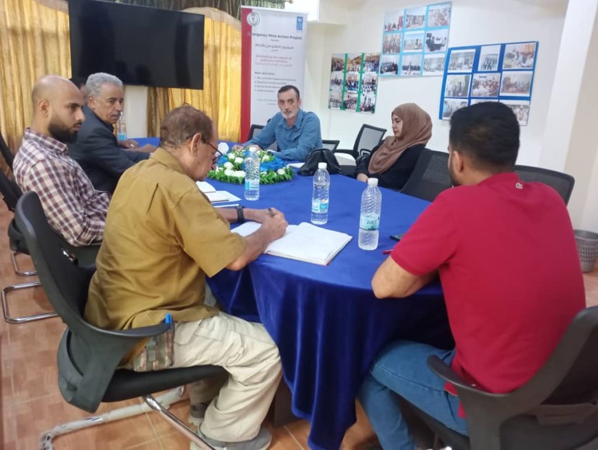 اجتماع بين مكتب تنسيق الأعمال المتعلقة بالألغام (YMACC) ومنظمة المساعدات الشعبية النرويجية (NPA)