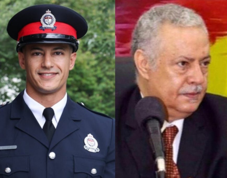 مستشار رئيس مجلس القيادة يهنئ الشاب صخر المفلحي بمناسبة تخرجه ضابطًا من أكاديمية الشرطة الكندية بتفوق