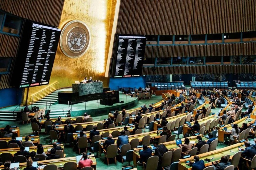الجمعية العامة للأمم المتحدة تعتمد بأغلبية 142 دولة مشروع قرار "حل الدولتين" وإقامة دولة فلسطينية مستقلة