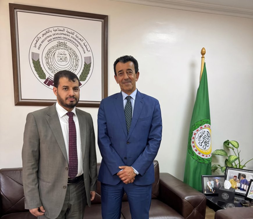 وكيل قطاع الصناعة يبحث مع المنظمة العربية للتنمية الصناعية والتقييس والتعدين دعم جهود التنمية الصناعية