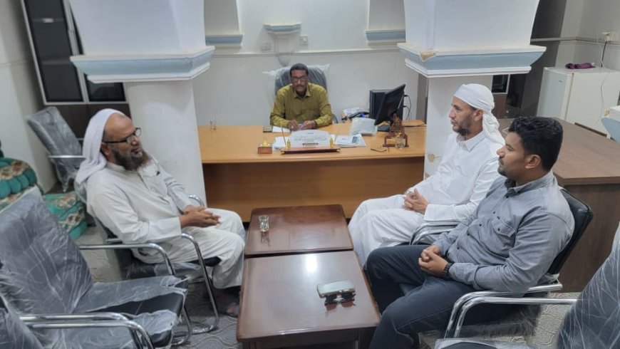 مدير عام تريم يلتقي برئيس مؤسسة غراس التنموية ويبحث التدخلات لمكافحة البعوض