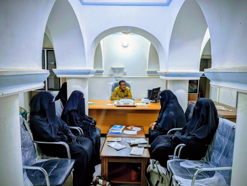 مدير عام مديرية تريم يلتقي قيادة جمعية المستقبل لتنمية المرأة بمديرية تريم