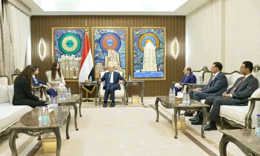 رئيس مجلس القيادة يستقبل القائم بأعمال سفارة الولايات المتحدة