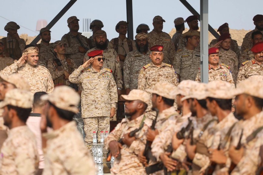 وزير الدفاع يتفقد قوات العمالقة ويشيد بجاهزيتها
