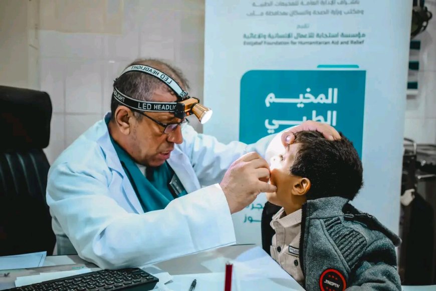 مأرب.. تدشين مخيم طبي مجاني لاستئصال اللوز