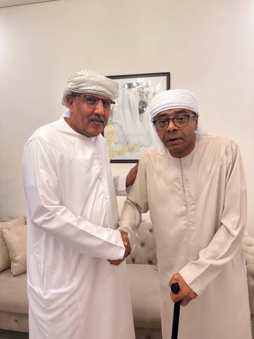 رئيس الجمعية الوطنية للمجلس يلتقي الكاتب والصحفي هاني مسهور في أبوظبي