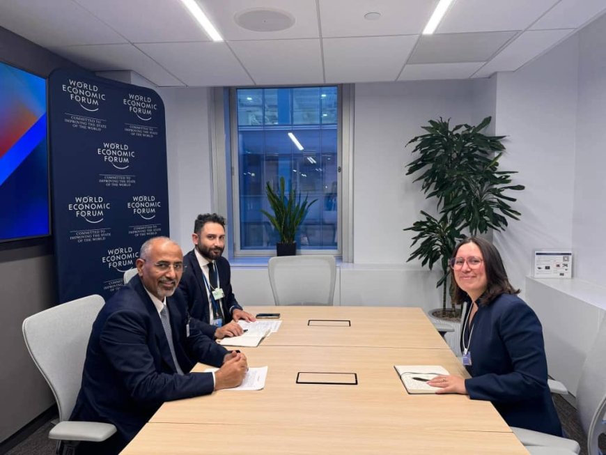 الرئيس الزُبيدي يلتقي مديرة مبادرات الشرق الأوسط بالمنتدى الاقتصادي العالمي