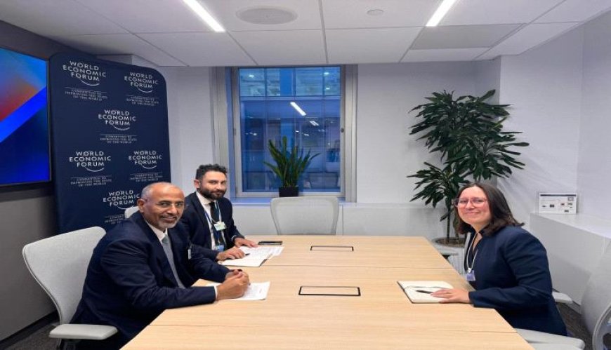 الزُبيدي يبحث مع المنتدى الاقتصادي العالمي استثمارات الطاقة والتنمية المستدامة في اليمن