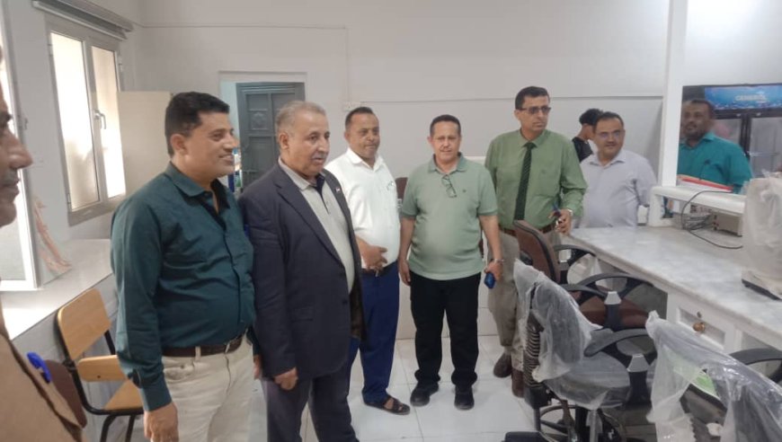 مدير عام صحة لحج يضع فريق التوجيه الرقابي الرئاسي أمام جملة من القضايا والاحتياجات الصحية