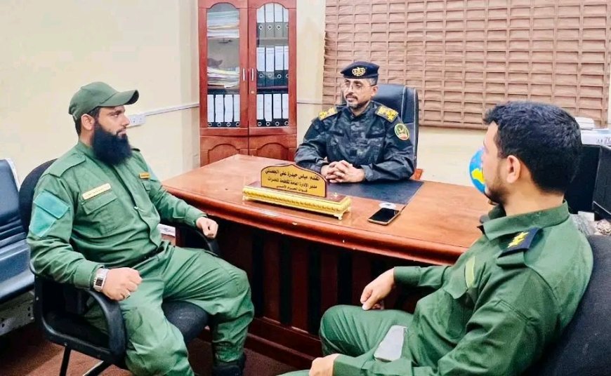 مدير مكافحة المخدرات بوزارة الداخلية يزور إدارة مكافحة المخدرات بقوات الحزام الأمني