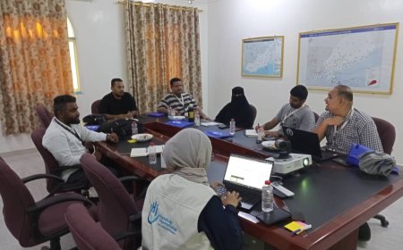 اجتماع دوري لمجموعة العمل التقنية لمكتب تنسيق الأعمال المتعلقة بالألغام بعدن لمناقشة تطوير نظام إدارة المعلومات
