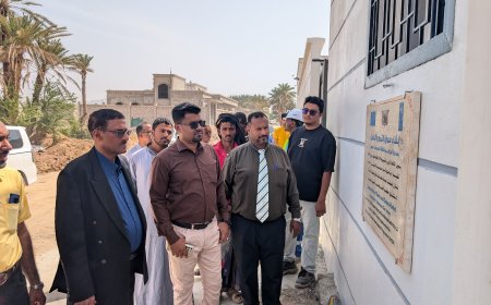 مدير عام مديرية تريم يشهد عملية الاستلام والتسليم لمشروع مركز الصادرات للتمور والبصل بمديرية تريم