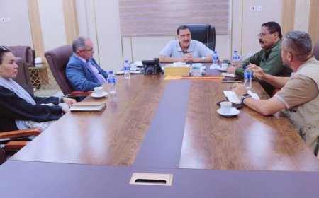 مدير أمن العاصمة عدن اللواء الشعيبي يبحث مع مدير مكتب الأمم المتحدة في الشرق الأوسط وشمال أفريقيا سير عمل المنظمات الدولية والإنسانية