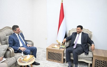 العليمي يبحث مع السفير الأمريكي سبل إنهاء الحرب ودعم الإصلاحات الاقتصادية في اليمن