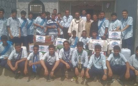 طلاب مدارس سما عدن الأهلية النموذجية يزورون مستشفى الأمراض النفسية