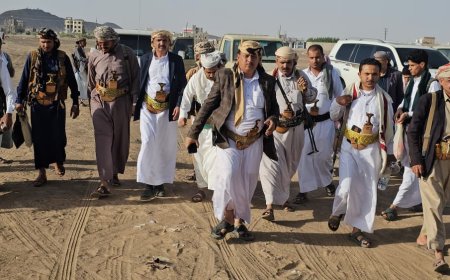 مأرب تشهد لقاءً قبليًا موسعا تضامنًا مع أسرة الشهيد النقيب يونس الشريحي 