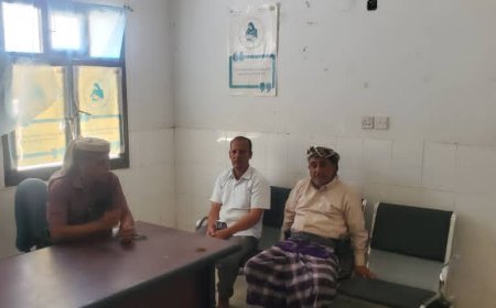 مدير عام الوضيع يتفقد العمل في مستشفى المديرية العام