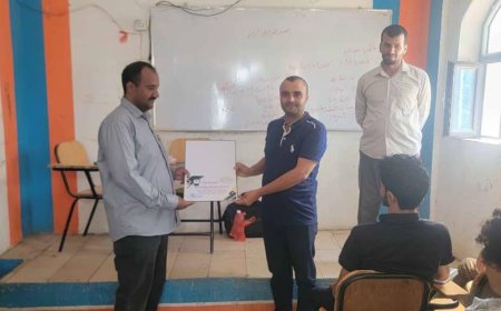 عميد المعهد الوطني يكرم المدير العام بكر الشاعري والهيئة الإدارية بمديرية قعطبة