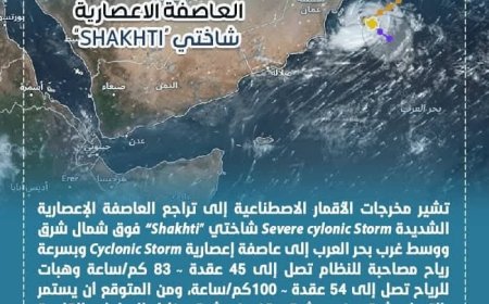الأرصاد الجوية تؤكد أن الحالة المدارية في بحر العرب تتراجع إلى عاصفة إعصارية