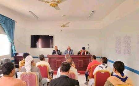 وكيل أول محافظة تعز يقوم بزيارة تفقدية لمديريتي جبل حبشي والمعافر للاطلاع على سير الأداء