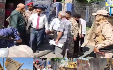 حملة ميدانية شاملة لإزالة طرمبات الغاز والنفط العشوائية والمخالفة في «القاهرة» بتعز