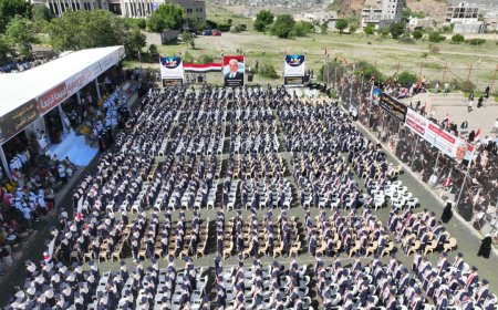 تعز تحتفي بتخرّج 1200 من الجرحى وأسر الشهداء والأسرى من معهد "احتراف" برعاية الشيخ حمود سعيد المخلافي