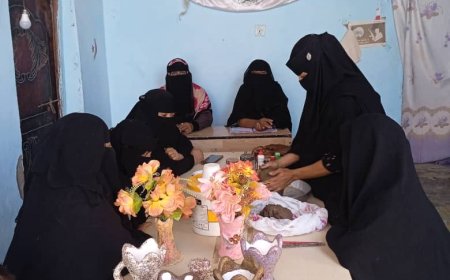 جمعية المجد تحقق إنجازًا في الأعمال اليدوية والفنون الحرفية في أبين الحصن