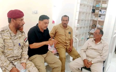 في إطار زيارته للوحدات العسكرية بمحور الضالع، الدكتور الداعري يدشّن المرحلة الجديدة من الخدمات الطبية في اللواء الأول صاعقة