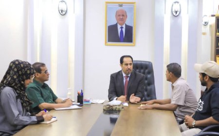 البكري يناقش مع مدير عام مكتب المهرة دعم الأندية وتطوير المنشآت