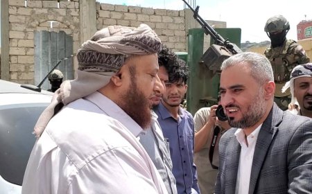 رئيس هيئة الإعلام والثقافة في المجلس الانتقالي يقدم واجب العزاء والمواساة لأسرة الفقيد المناضل كمال الجبني