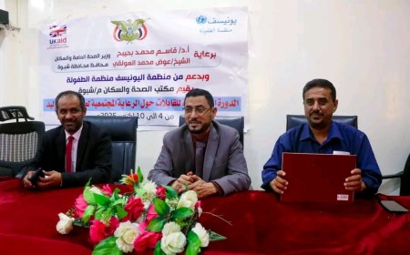 برعاية وزير الصحة والمحافظ بن الوزير.. اختتام دورة تدريبية حول الرعاية المجتمعية لصحة المواليد