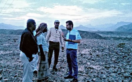 الفريق الفني لمكتب منظمة "UNOPS" يتفقد كهرباء غيضة البهيش وموقع مشروع الطاقة الشمسية