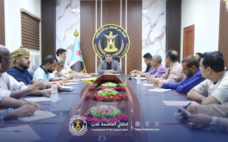 الهيئة التنفيذية لانتقالي العاصمة عدن تناقش التحضيرات للاحتفاء بذكرى ثورة ١٤ أكتوبر في محافظة الضالع