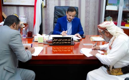 محافظ شبوة يصادق على مشروع توسعة المدخل الغربي لمدينة عتق