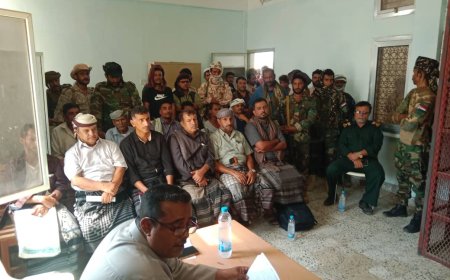 محكمة ميفعة الابتدائية تبدأ محاكمة المتهم بقتل الجندي عبد الرؤوف الردفاني أحد أفراد قوات العمالقة الجنوبية