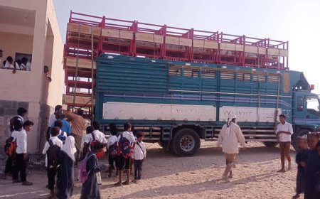 مدير عام رضوم يثمن جهود المحافظ بن الوزير ووفائه بتجهيز مدرسة عين بامعبد بالأثاث بعد استكمال بنائها برعايته