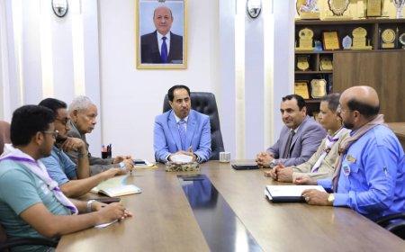 الوزير البكري يستقبل المفوّض الوطني للحماية من الأذى "عادل الشميري"