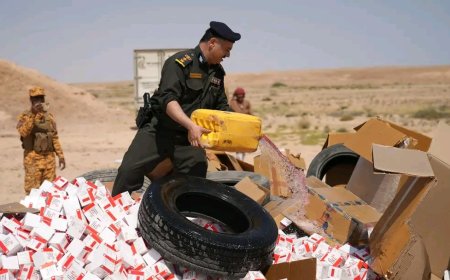 إتلاف كميات كبيرة من الأدوية المهربة والحشيش والخمور في المهرة