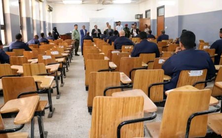 وزير العدل يدشن الامتحانات التحريرية لطلاب السنة الثانية في المعهد العالي للقضاء
