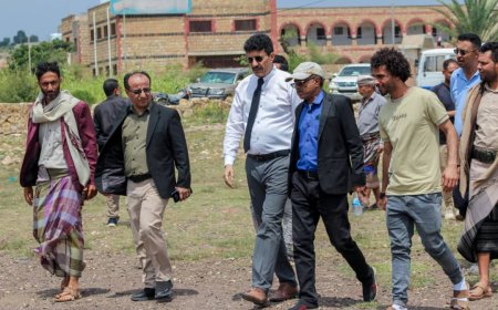 وفد من وزارة الشباب والرياضة يزور أندية مديريتي الشمايتين والمعافر