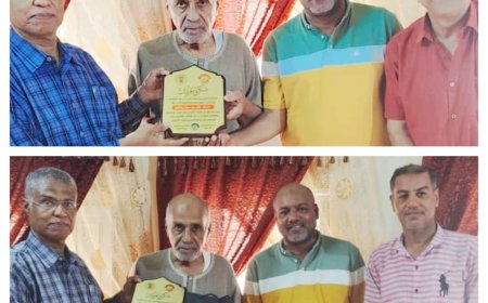 لجنة كأس حضرموت الثقافية تسلم درع التكريم للإعلامي غالب محمد بافطيم 