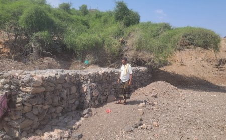 المغربي يُدشّن عمل مشروع جابيونات دفاعية لآبار المياه في مديرية الملاح