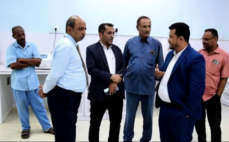 الزامكي يطلع على سير مشاريع التأهيل والتطوير في مستشفى الجمهورية التعليمي بعدن