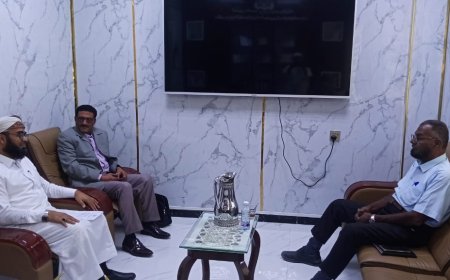 مدير عام تريم يزور مدير عام مكتب الأوقاف والإرشاد بالوادي والصحراء